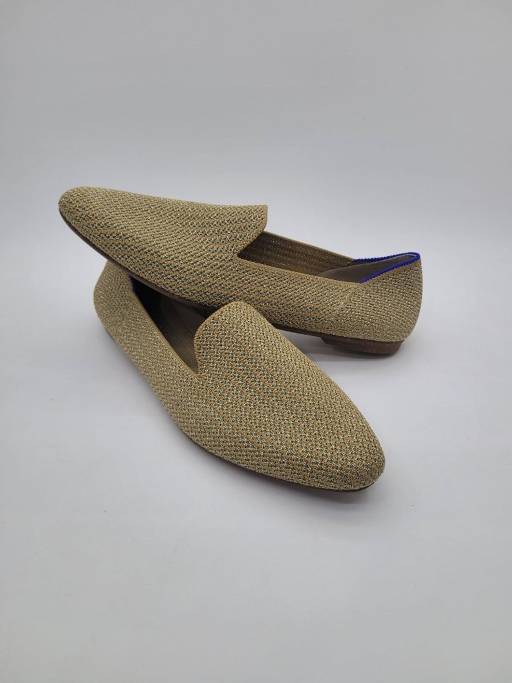 NWOB Rothy's The Almond Loafer Gold Metallic Women's Size 8